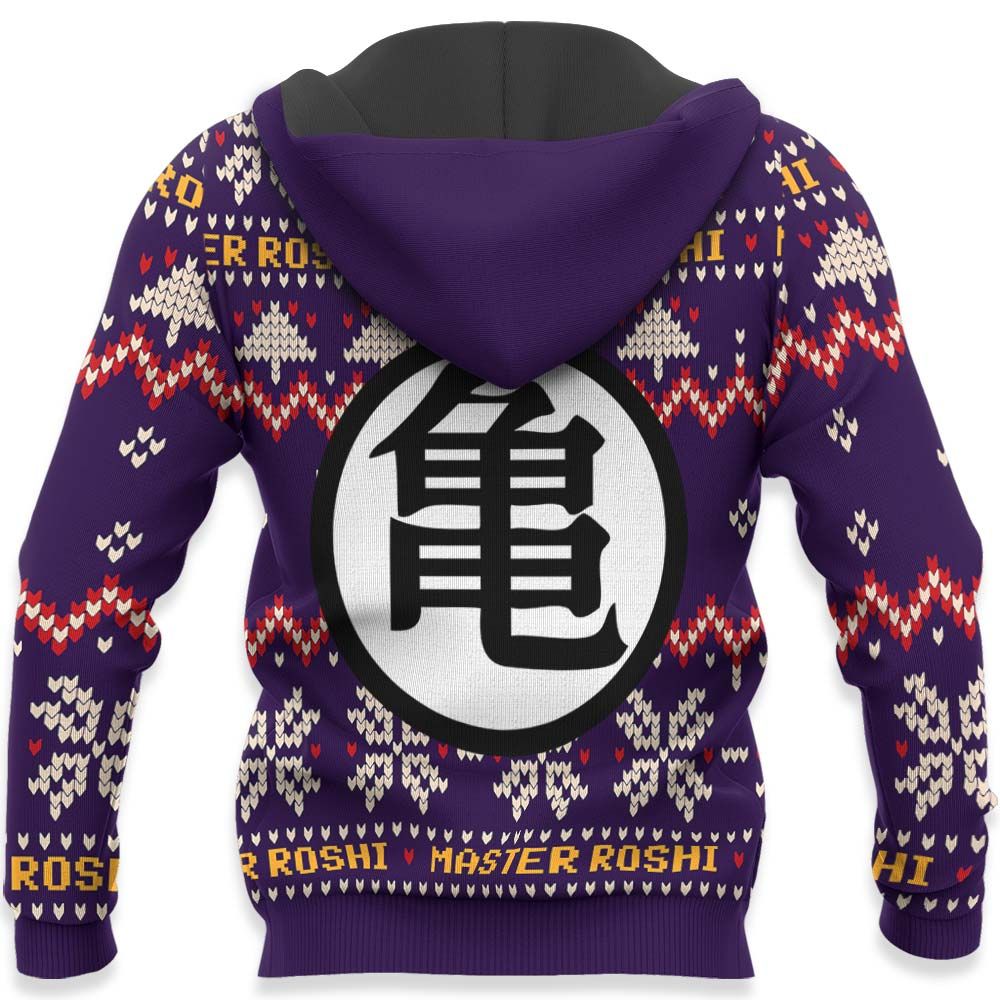 Master Roshi Ugly Christmas Sweater Custom Anime Dragon Ball Xmas Gifts GO0110