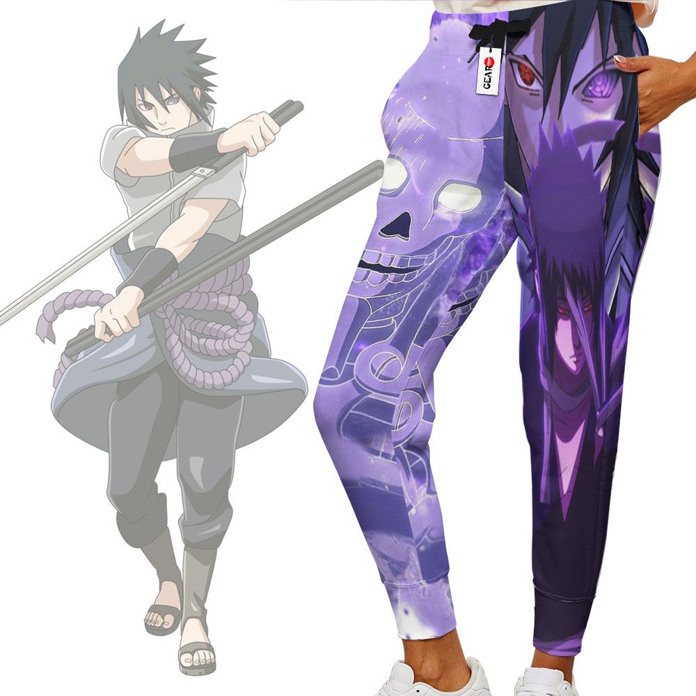 Uchiha Sasuke Sweatpants Custom Anime Naruto Joggers Merch G01210