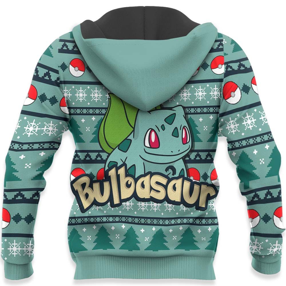 Bulbasaur Ugly Christmas Sweater Custom Anime Pokemon Xmas Gifts GO0110