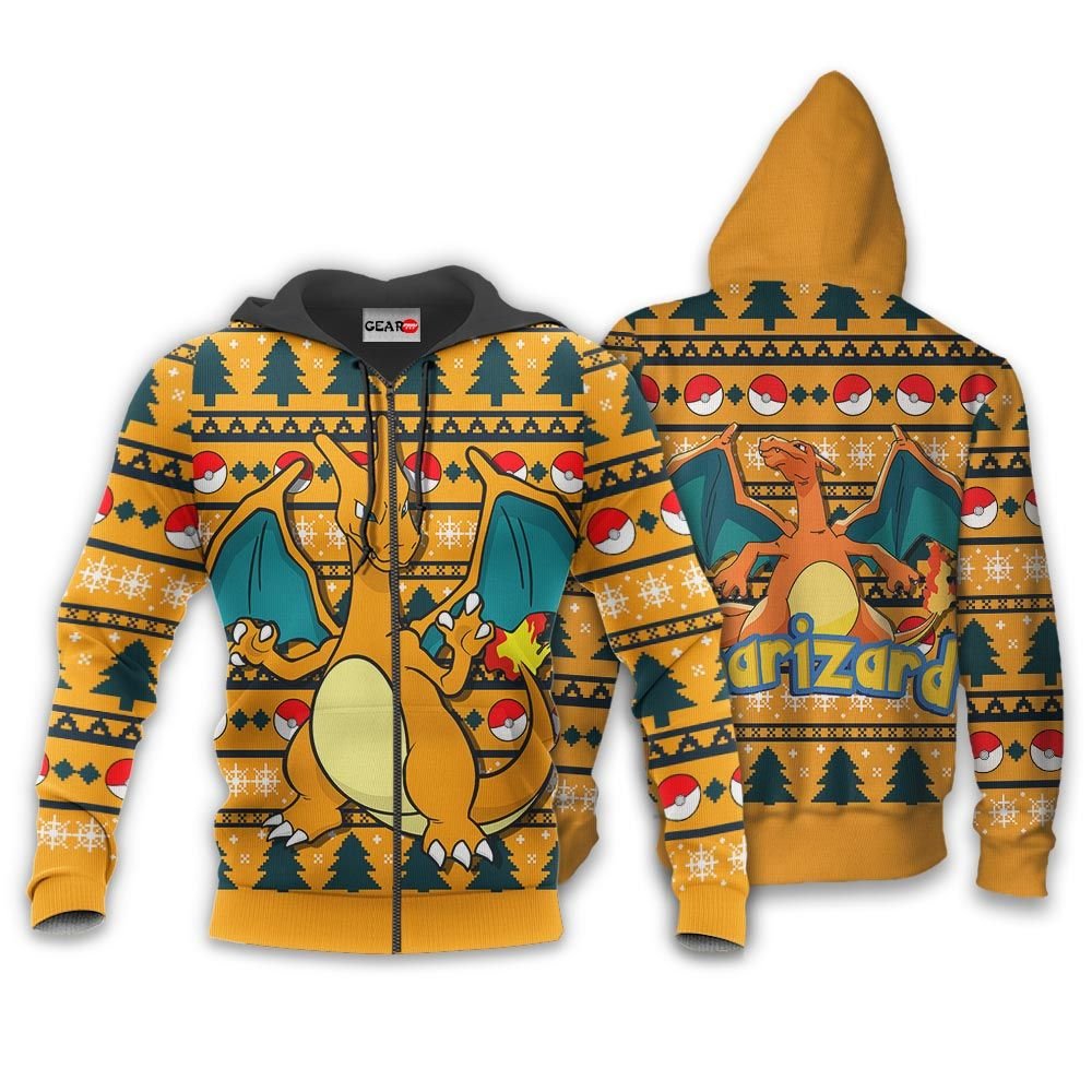 Charizard Ugly Christmas Sweater Custom Anime Pokemon Xmas Gifts GO0110