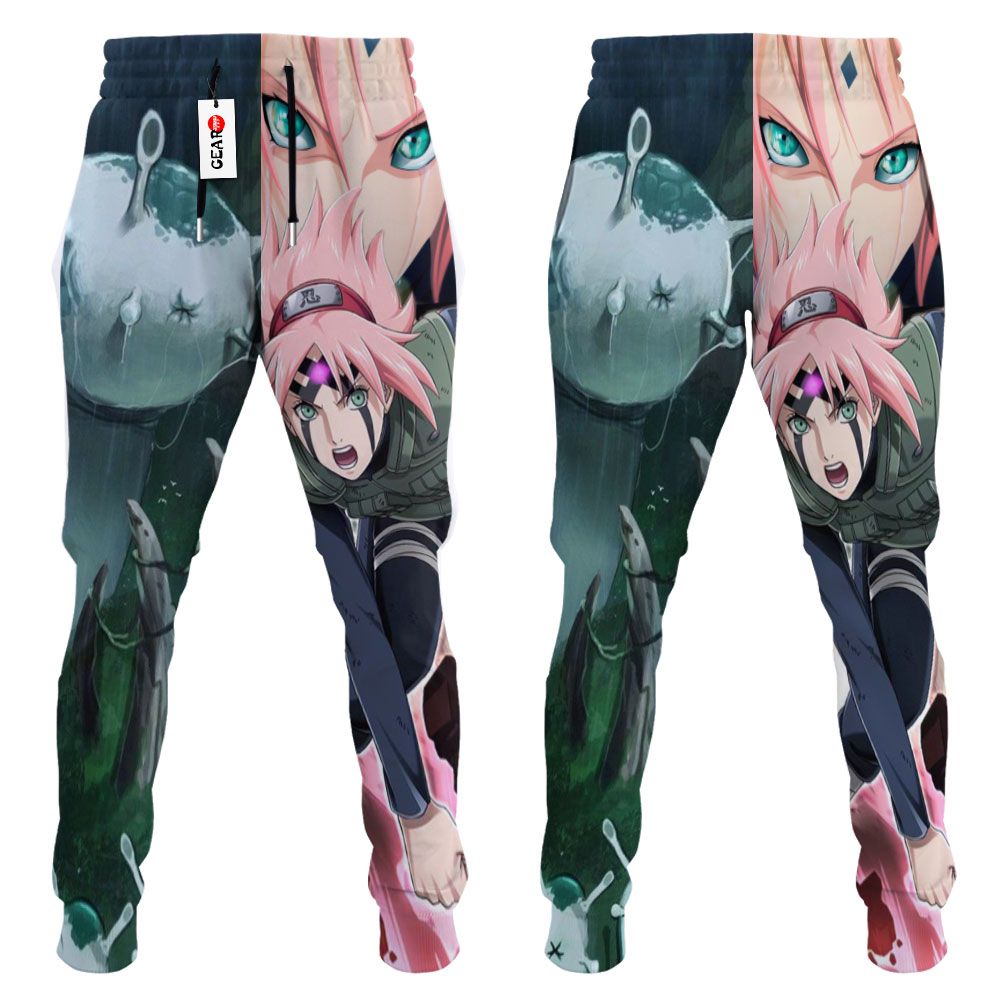 Haruno Sakura Sweatpants Custom Anime Naruto Joggers Merch G01210