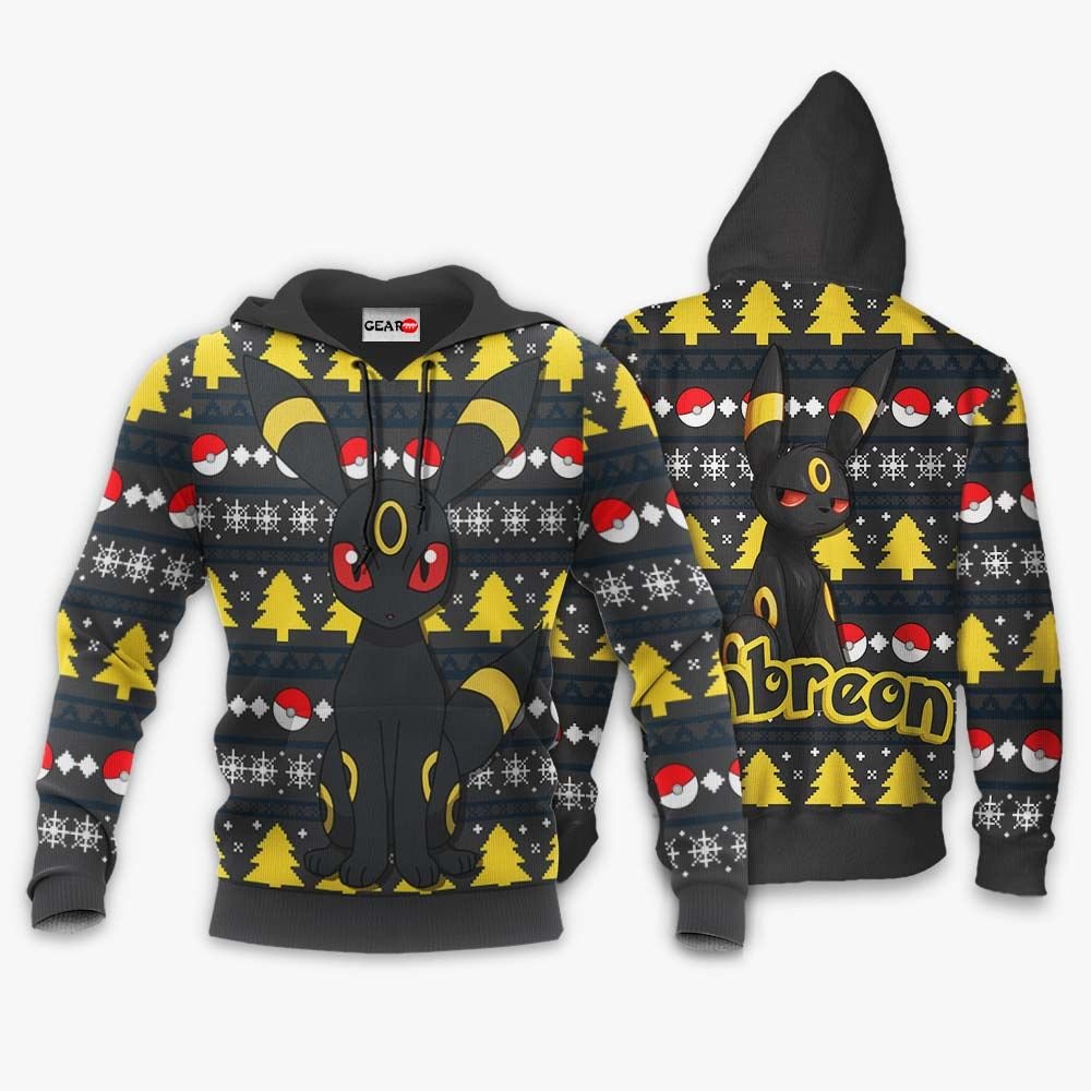 Umbreon Ugly Christmas Sweater Custom Anime Pokemon Xmas Gifts GO0110