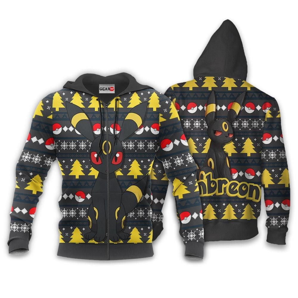 Umbreon Ugly Christmas Sweater Custom Anime Pokemon Xmas Gifts GO0110