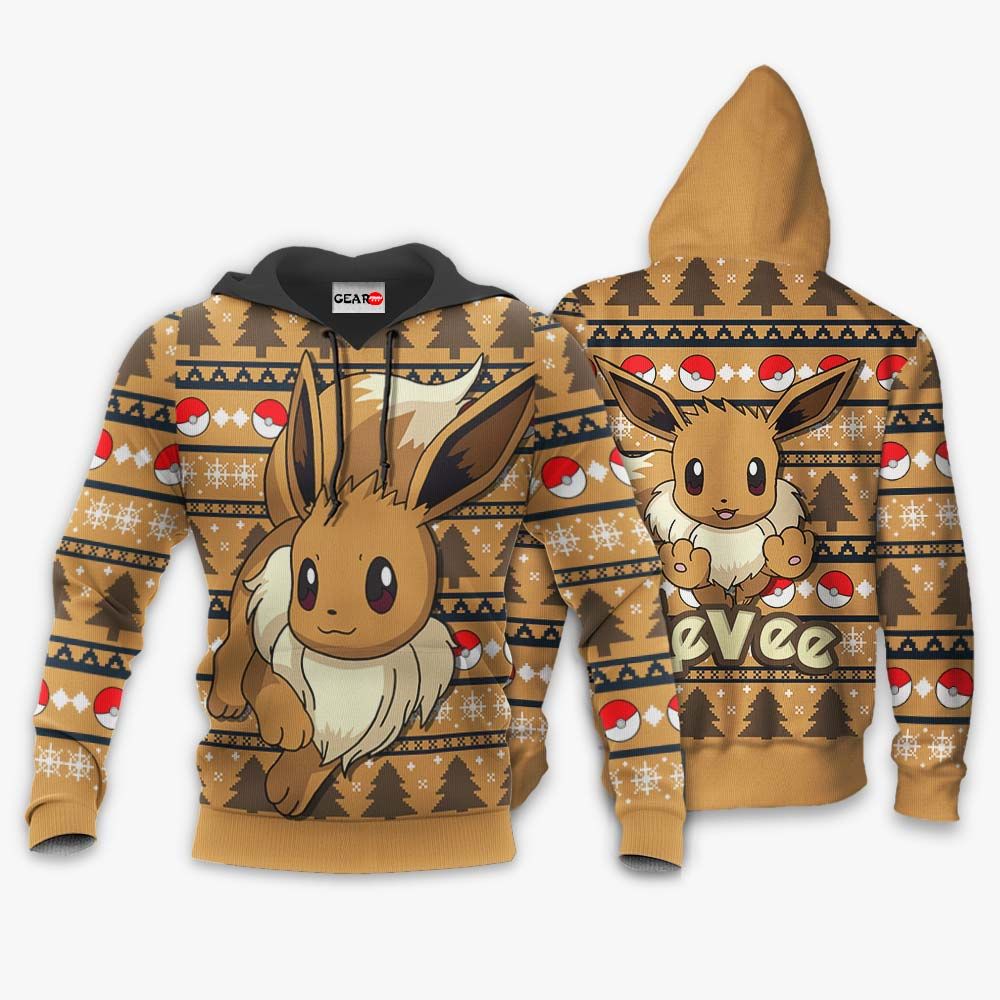 Eevee Ugly Christmas Sweater Custom Anime Pokemon Xmas Gifts GO0110