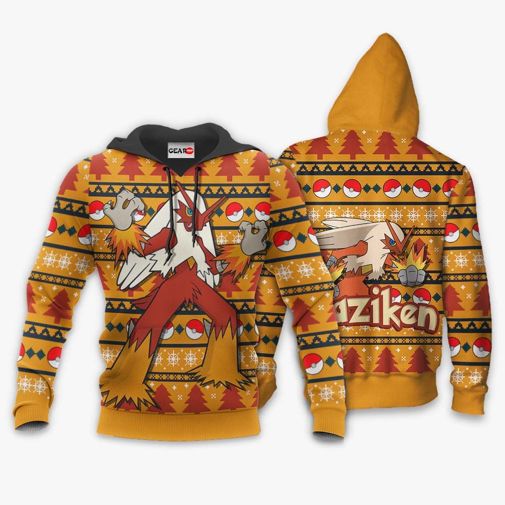 Blaziken Ugly Christmas Sweater Custom Anime Pokemon Xmas Gifts GO0110