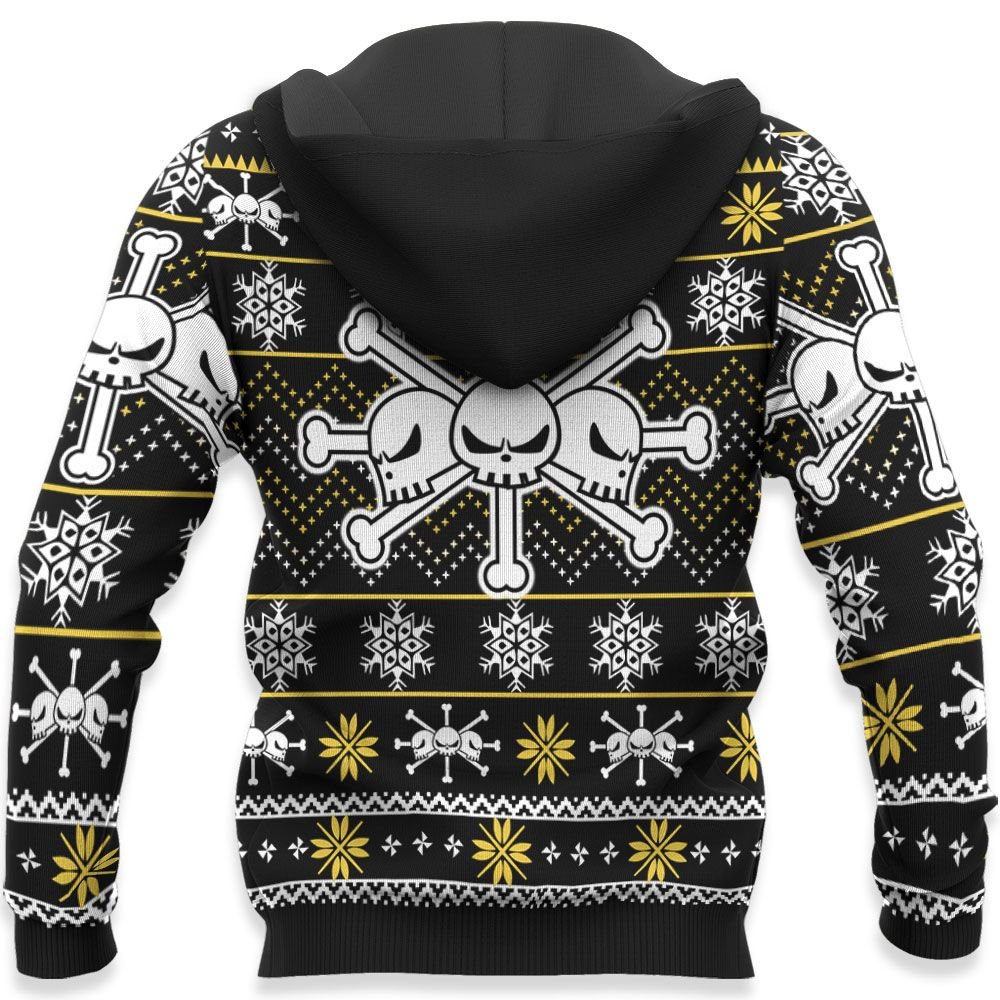 Blackbeard Pirates Ugly Christmas Sweater Custom Anime One Piece Xmas Gifts GO0110