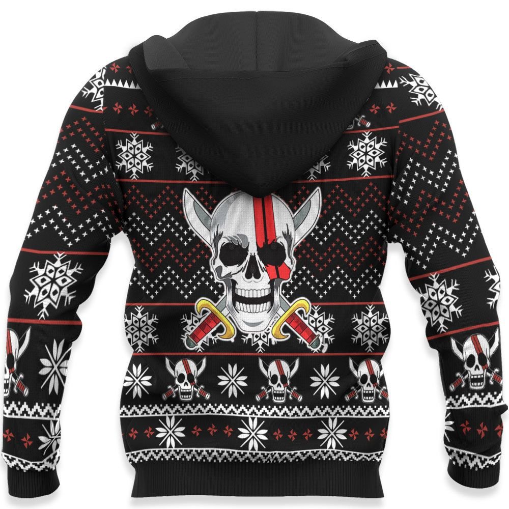 Red Hair Pirates Ugly Christmas Sweater Custom Anime One Piece Xmas Gifts GO0110