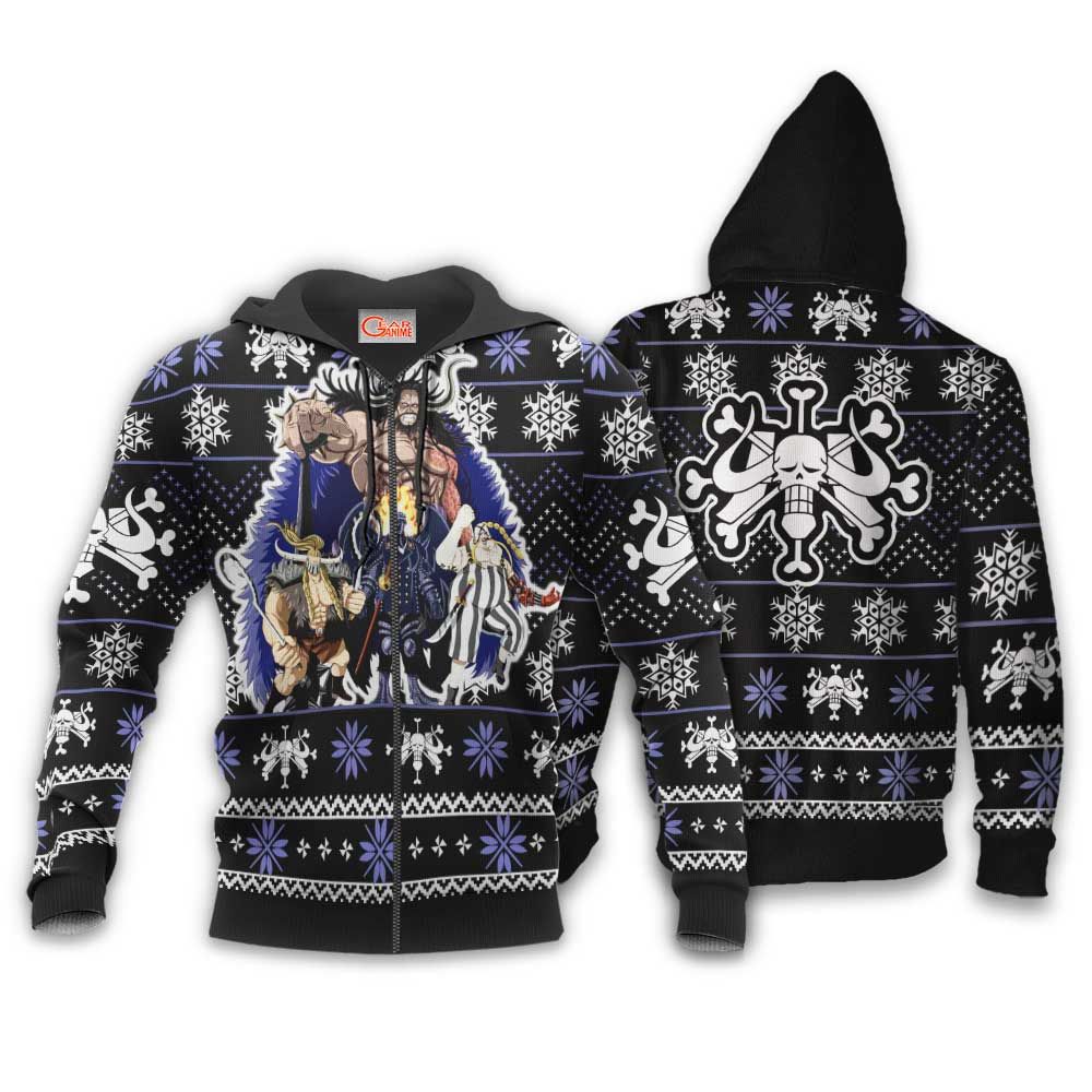 Kaido Beast Pirates Ugly Christmas Sweater Custom Anime One Piece Xmas Gifts GO0110