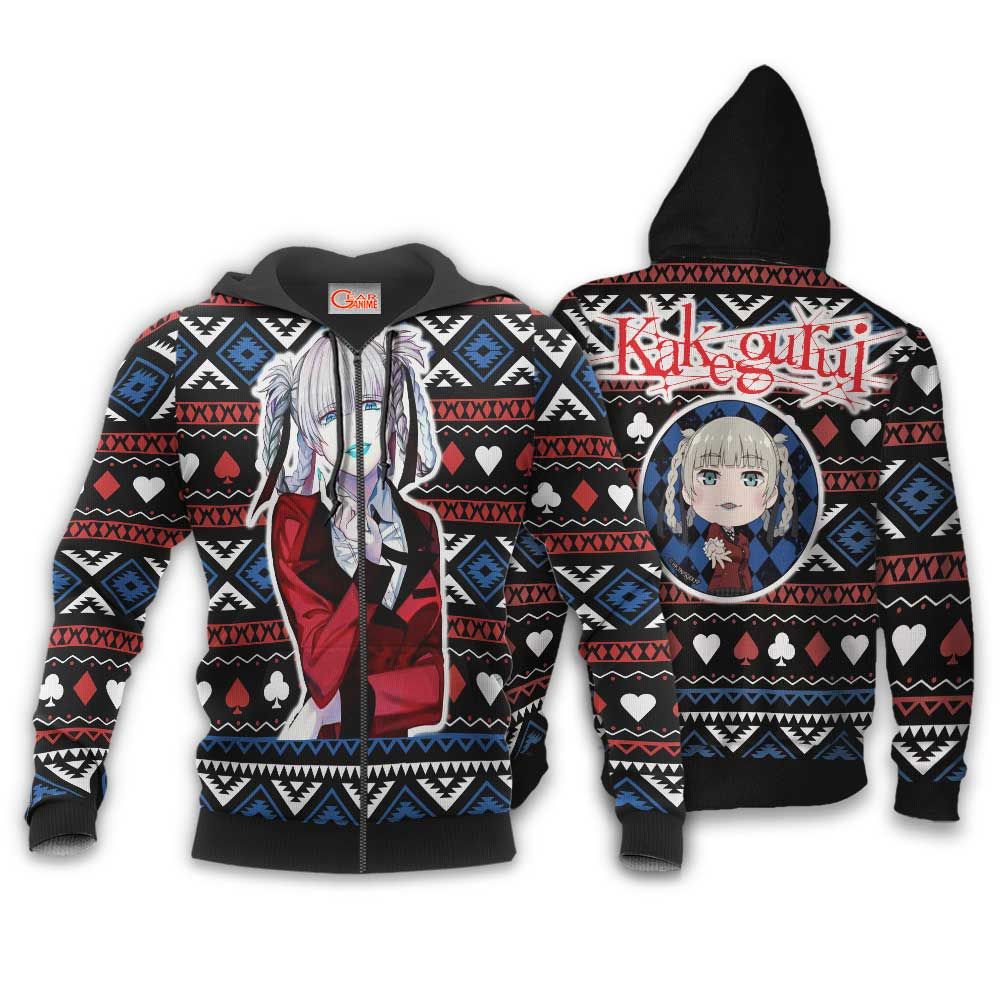 Kirari Momobami Ugly Christmas Sweater Custom Anime Kakegurui Xmas Gifts GO0110