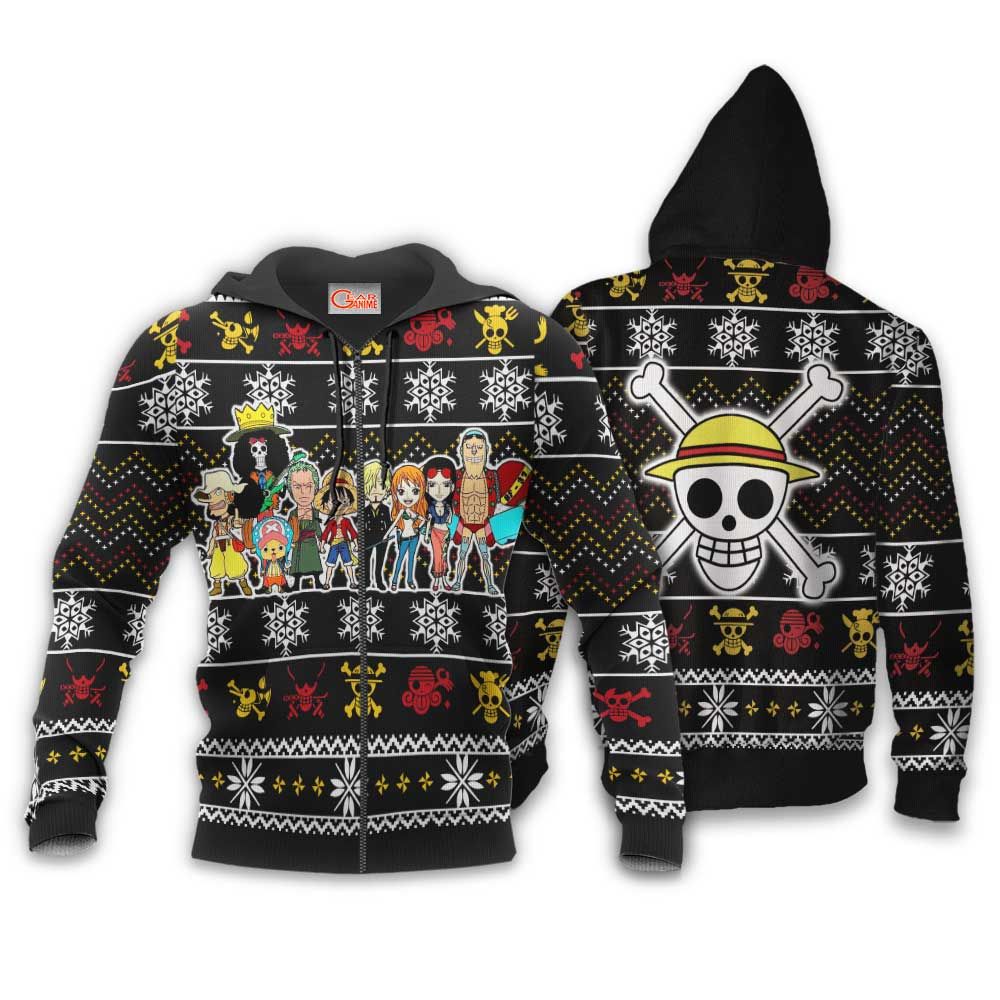 Heart Pirates Ugly Christmas Sweater Custom Anime One Piece Xmas Gifts GO0110