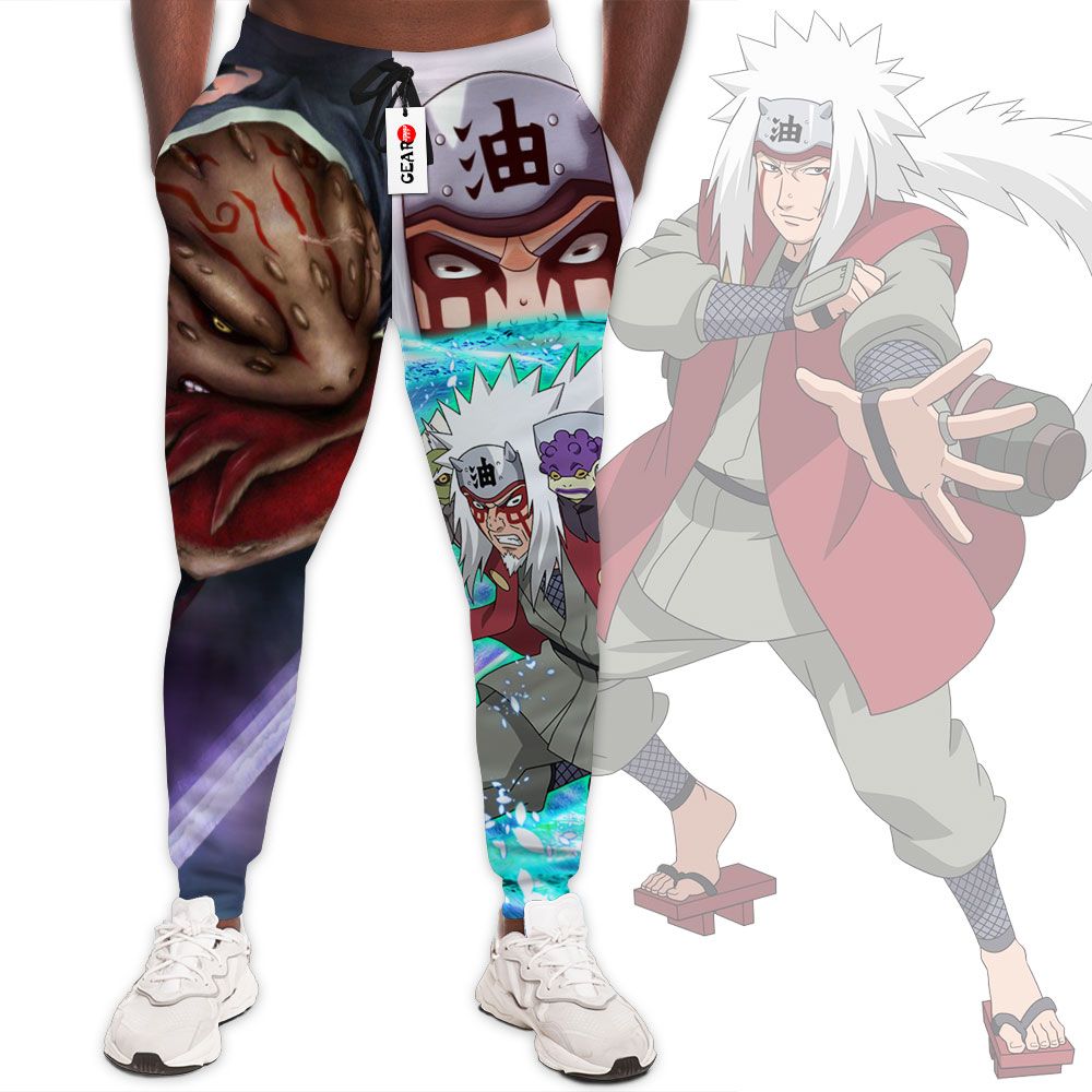 Jiraiya Sage Sweatpants Custom Anime Naruto Joggers Merch G01210