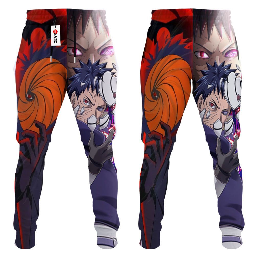 Tobi Akatsuki Sweatpants Custom Anime Naruto Joggers Merch G01210