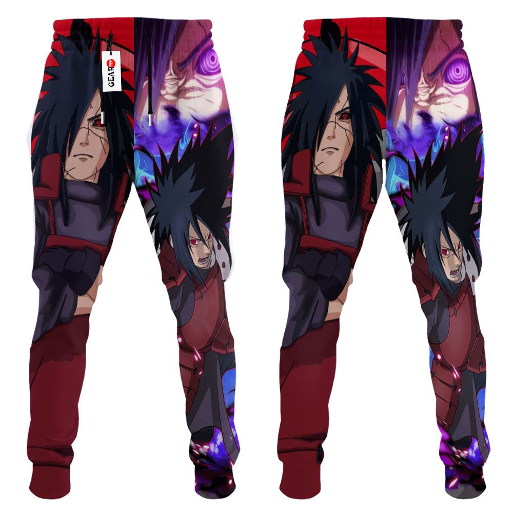 Madara Akatsuki Sweatpants Custom Anime Naruto Joggers Merch G01210