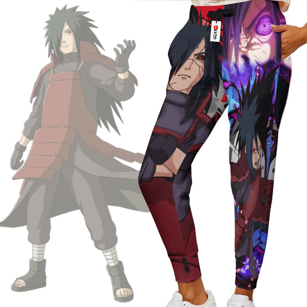 Madara Akatsuki Sweatpants Custom Anime Naruto Joggers Merch G01210