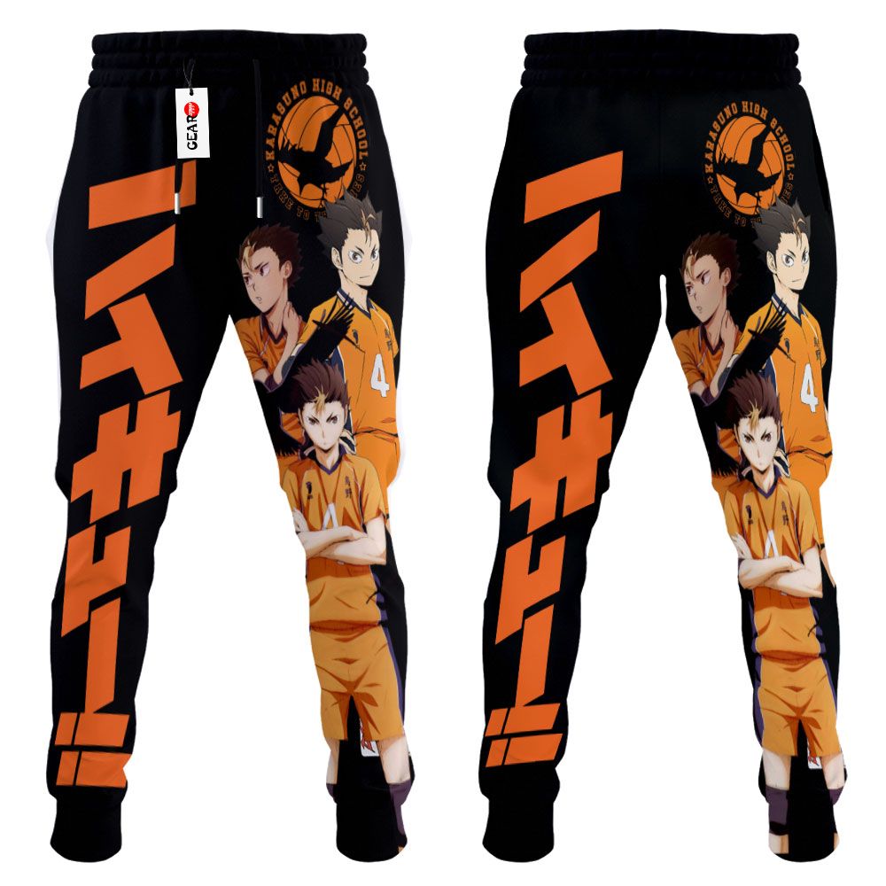 Yuu Nishinoya Sweatpants Custom Anime Haikyuu Joggers Merch G01210