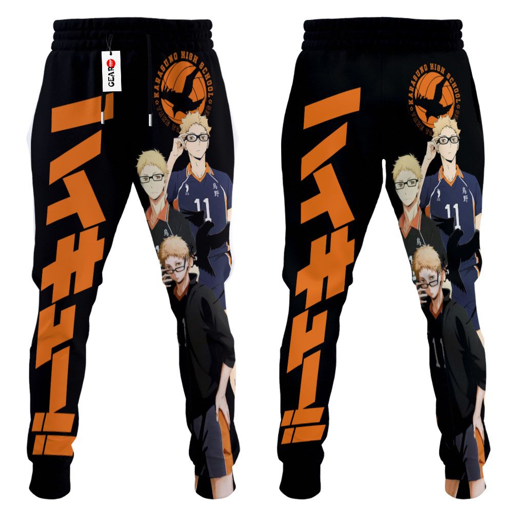 Kei Tsukishima Sweatpants Custom Anime Haikyuu Joggers Merch G01210