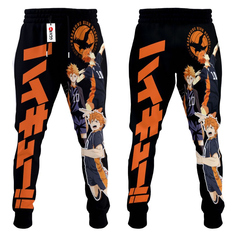 Shoyo Hinata Sweatpants Custom Anime Haikyuu Joggers Merch G01210