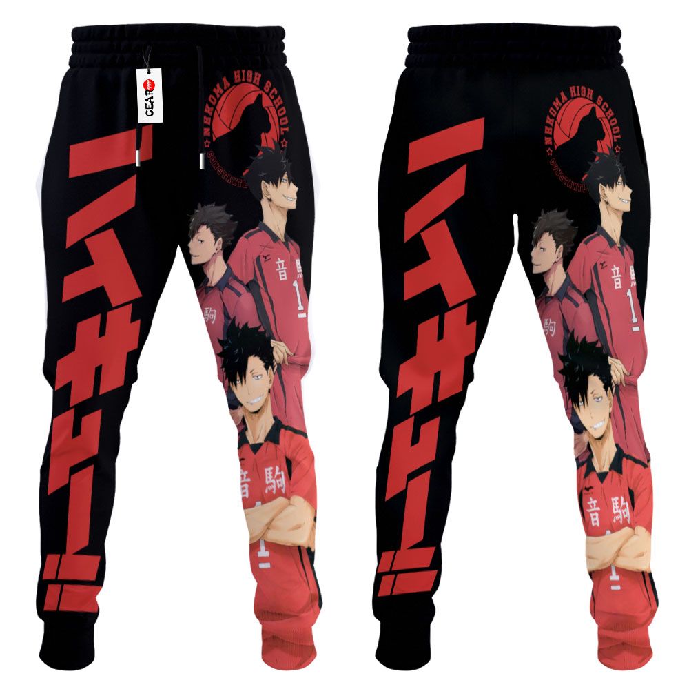 Tetsurou Kuroo Sweatpants Custom Anime Haikyuu Joggers Merch G01210