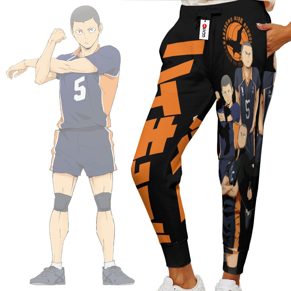 Tanaka Ryuunosuke Sweatpants Custom Anime Haikyuu Joggers Merch G01210
