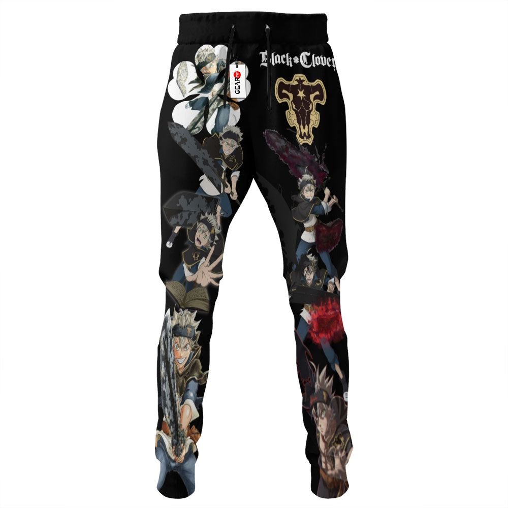 Asta Sweatpants Custom Anime Black Clover Joggers Merch G01210