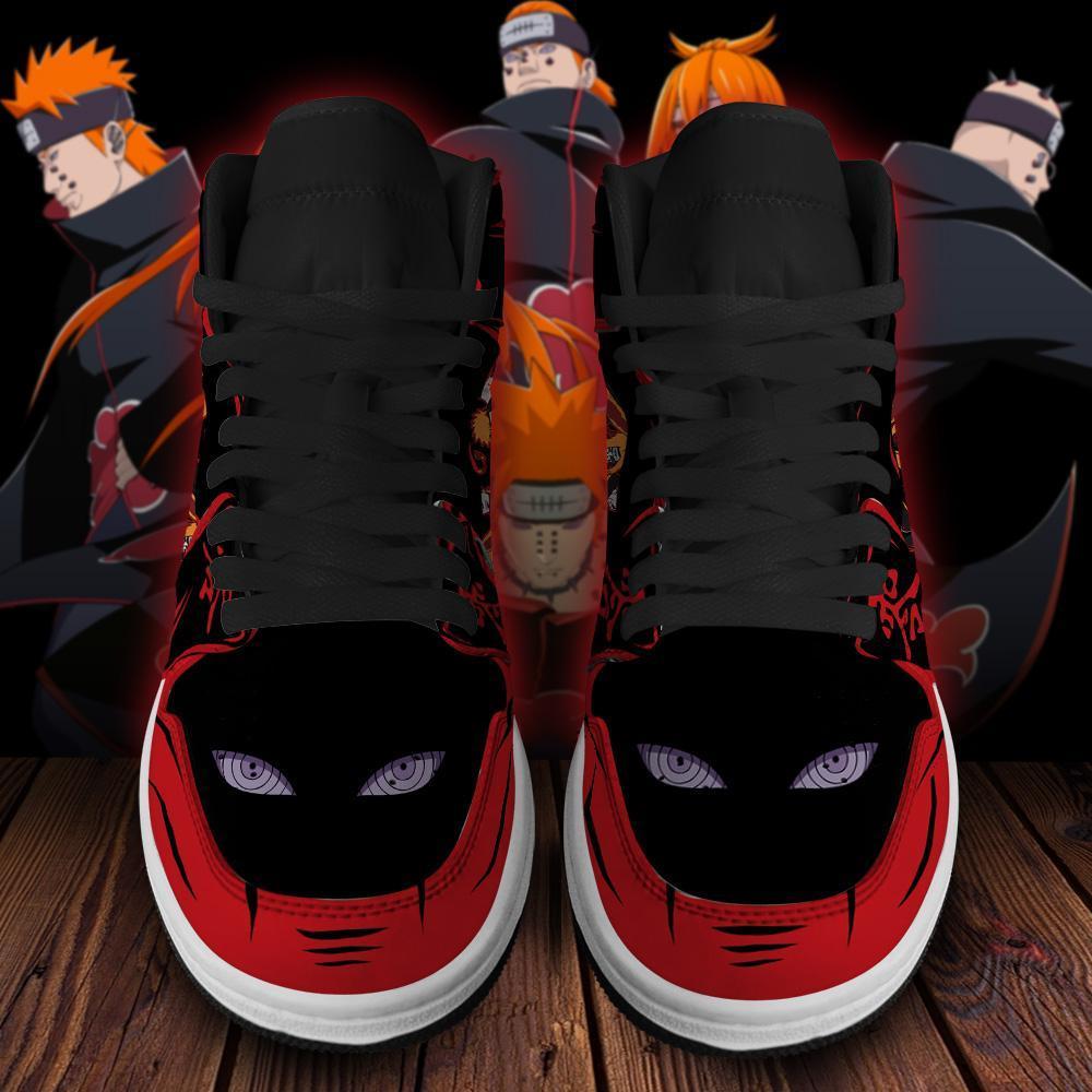 Akatsuki Pain Shoes Eyes Costume Boots Naruto Anime Jordan Sneakers Custom Anime Shoes TLM2710