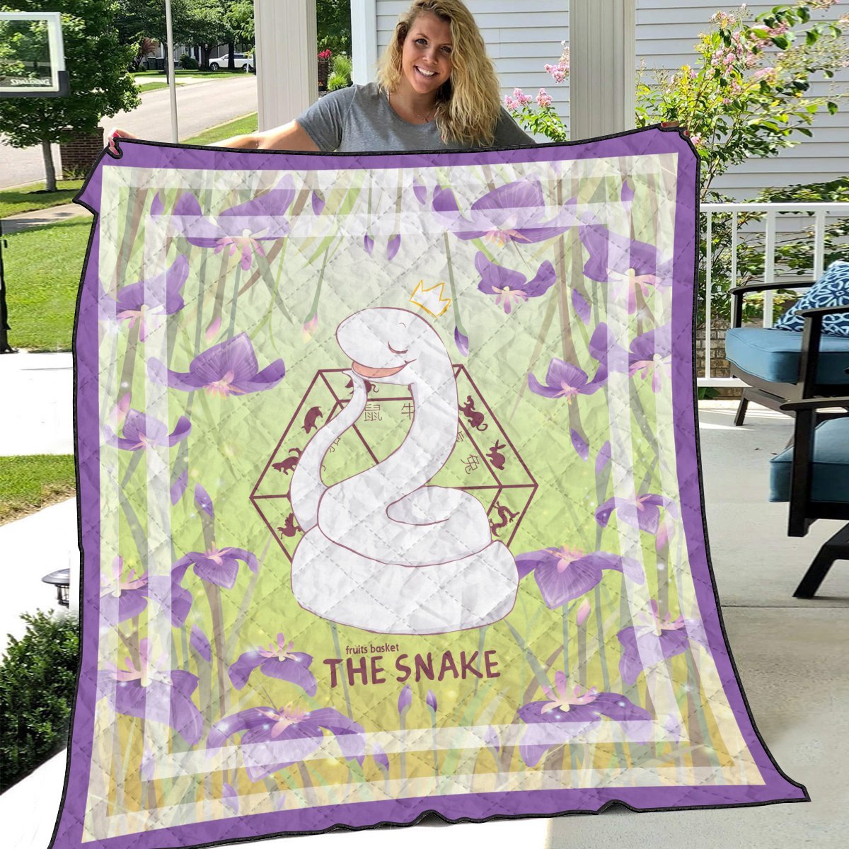 ayame the snake quilt blanket 293029 - Otaku Treat