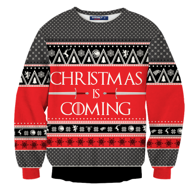 Christmas is Coming Unisex Wool Sweater FDM0310 S Official Otaku Treat Merch