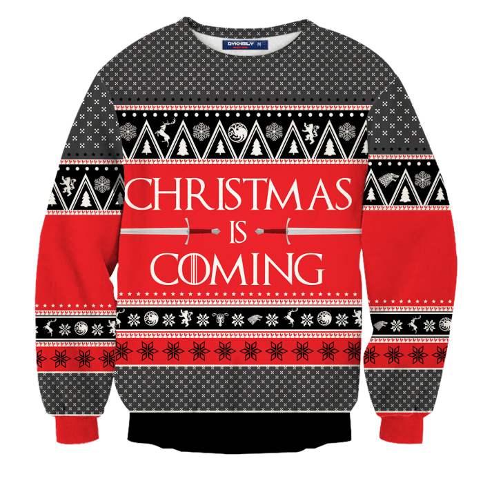 Christmas is Coming Unisex Wool Sweater FDM0310 S Official Otaku Treat Merch