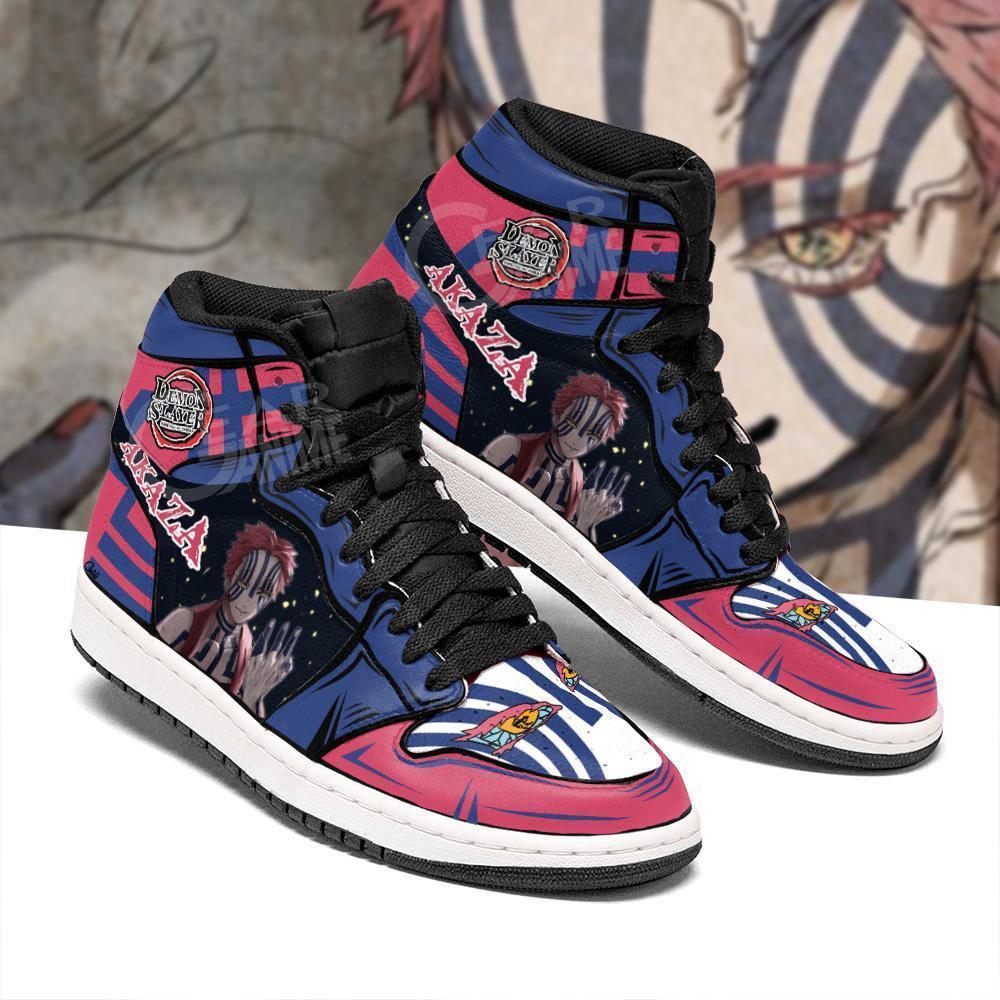 demon akaza shoes boots demon slayer anime jordan sneakers fan gift idea gearanime 2 - Otaku Treat