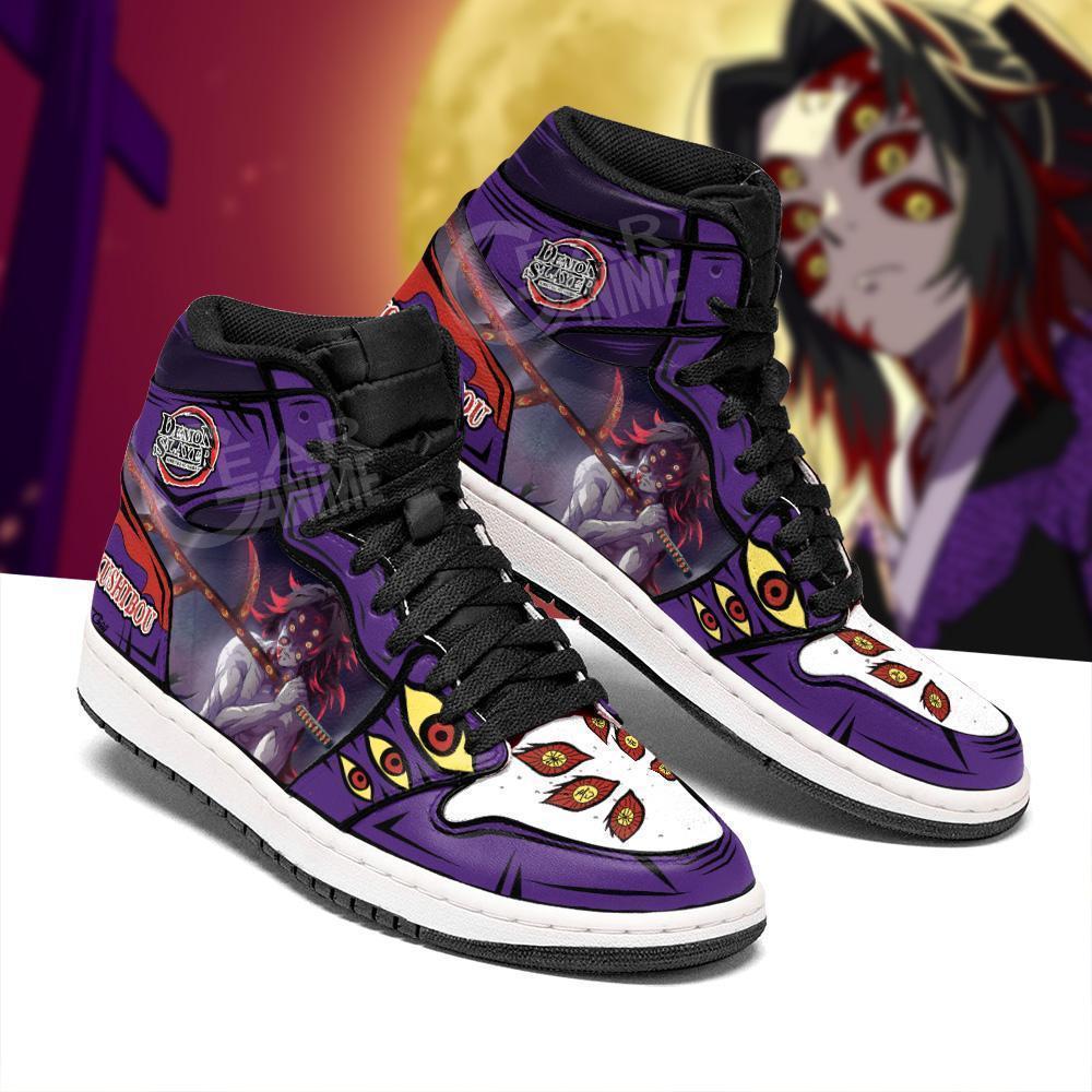 demon kokushibou shoes boots demon slayer anime jordan sneakers fan gift idea gearanime 2 - Otaku Treat