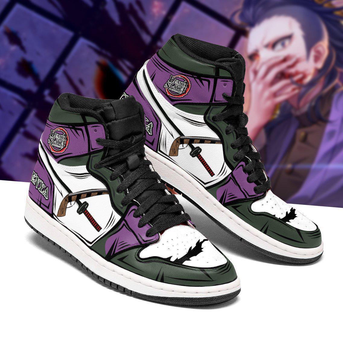 genja jordan sneakers costume demon slayer anime shoes mn04 gearanime 2 - Otaku Treat