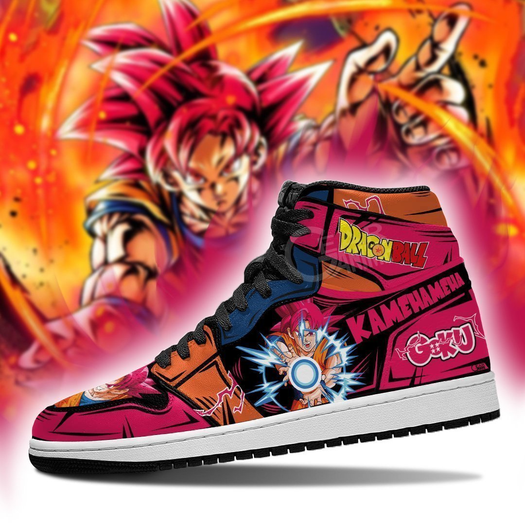 Goku God Jordan Sneakers Dragon Ball Custom Anime Shoes Fan TLM2710