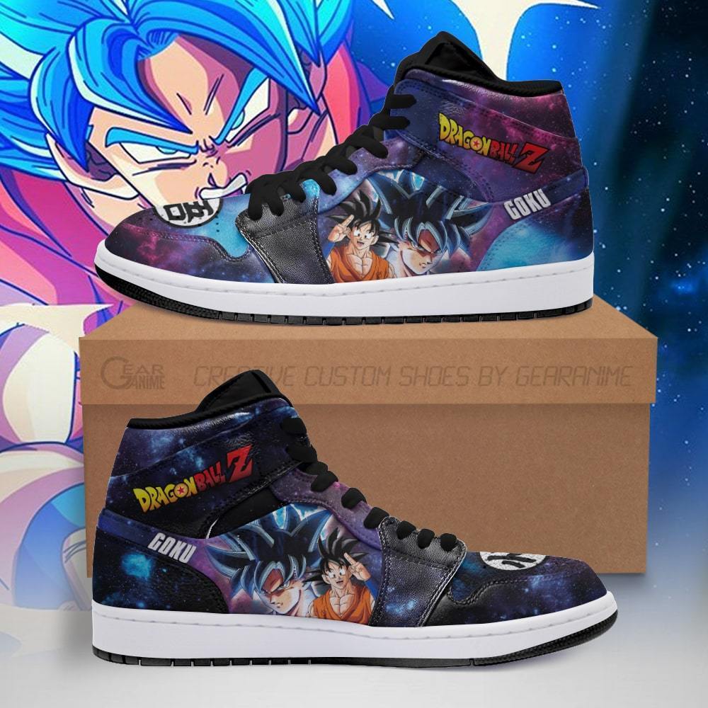 Goku Jordan Sneakers Galaxy Dragon Ball Z Custom Anime Shoes Fan TLM2710