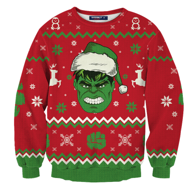 Hulk Smashin' Christmas Unisex Wool Sweater FDM0310 S Official Otaku Treat Merch