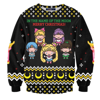 In The Name of The Moon Unisex Wool Sweater FDM0310 S Official Otaku Treat Merch