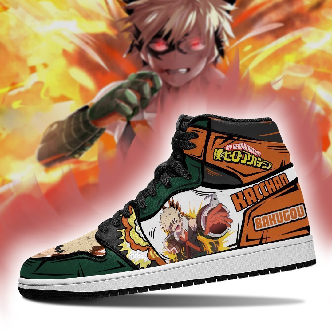 Katsuki Kacchan Jordan Sneakers Custom My Hero Academia Custom Anime Shoes TLM2710