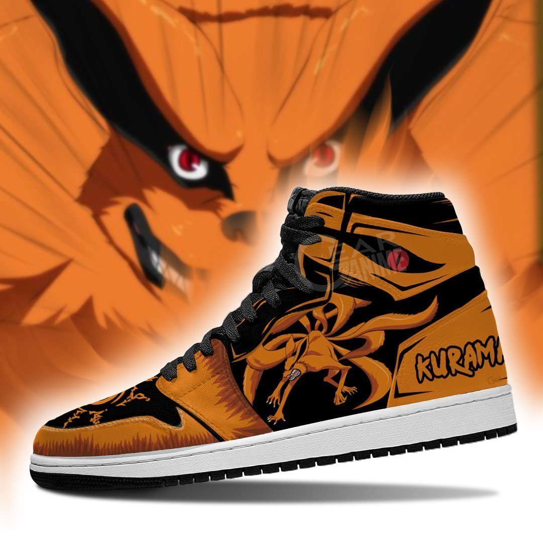 Naruto Kurama Shoes Symbol Costume Boots Naruto Anime Jordan Sneakers Custom Anime Shoes TLM2710