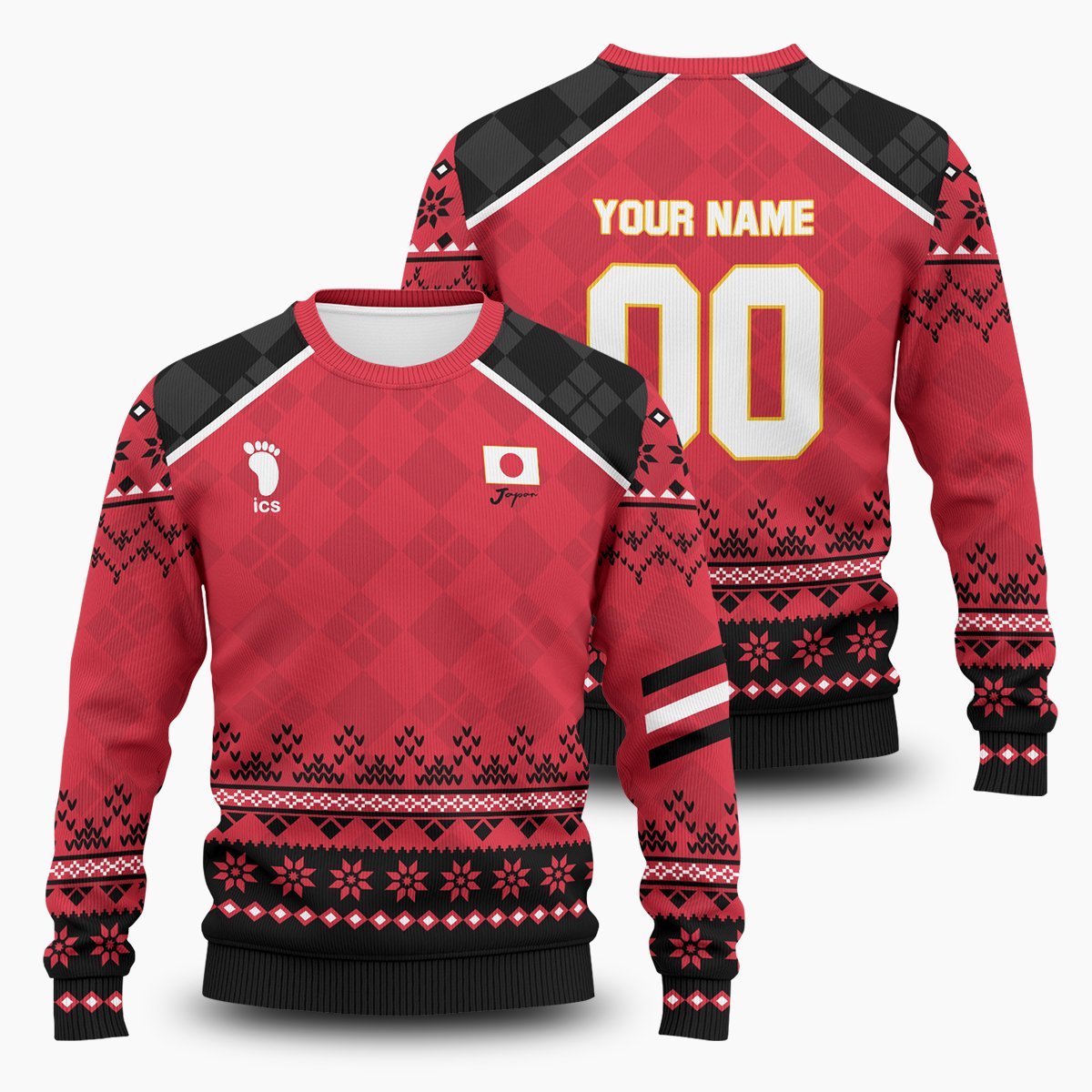 Personalized Haikyuu National Team Christmas Unisex Wool Sweater FDM0310 S Official Otaku Treat Merch