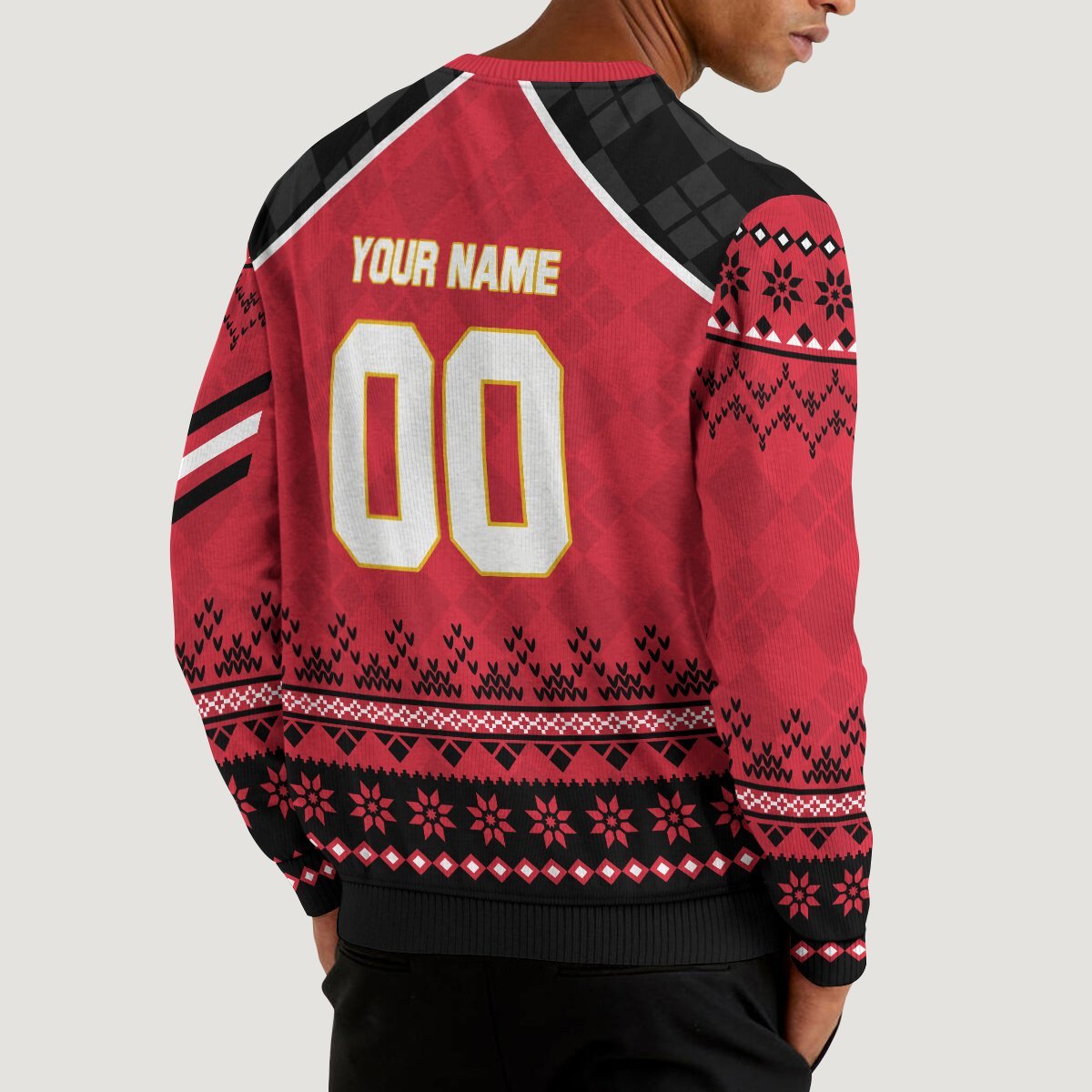 personalized haikyuu national team christmas unisex wool sweater 575051 - Otaku Treat