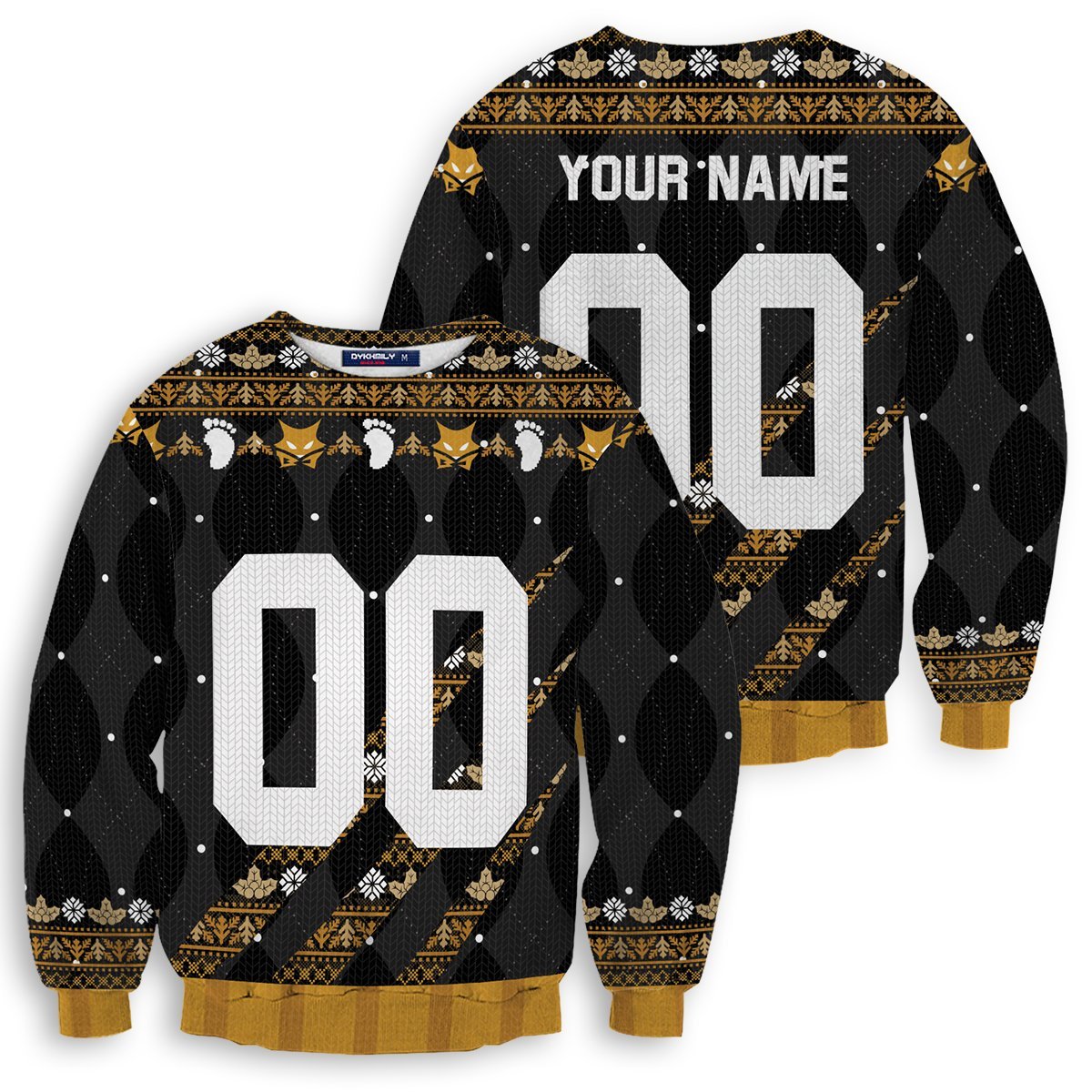 Personalized Team MSBY Black Jackals Christmas Unisex Wool Sweater FDM0310 S Official Otaku Treat Merch