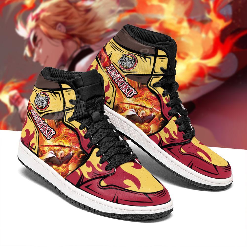 rengoku shoes boots demon slayer anime jordan sneakers fan gift idea gearanime 2 - Otaku Treat