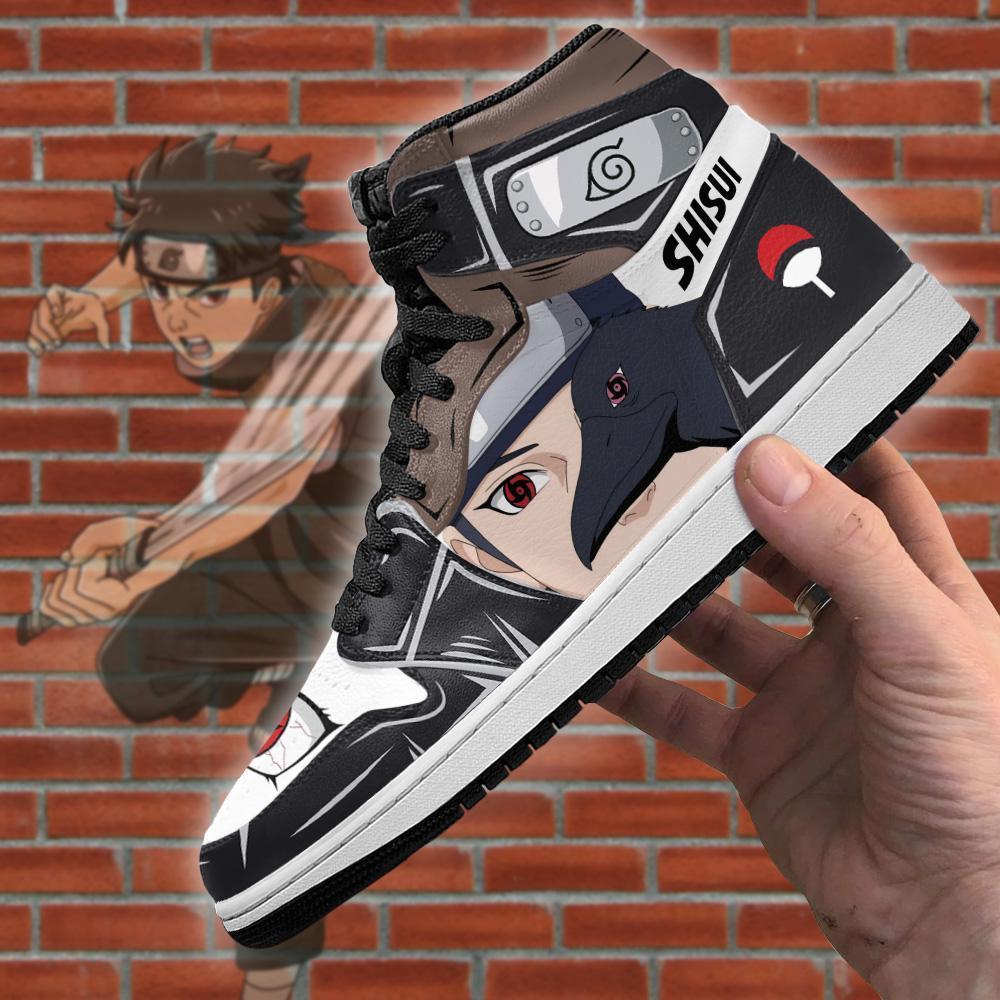 Uchiha Shisui Jordan Sneakers Sharingan Eyes Naruto Anime Sneakers Custom Anime Shoes TLM2710