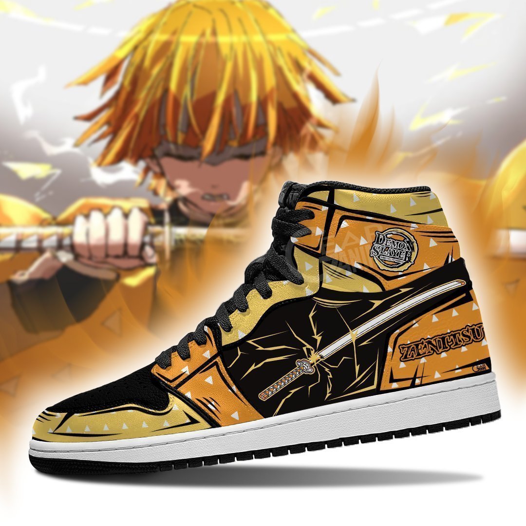 zenitsu sneaker boots j1 no pic demon slayer shoes anime fan gift mn06 gearanime 3 - Otaku Treat
