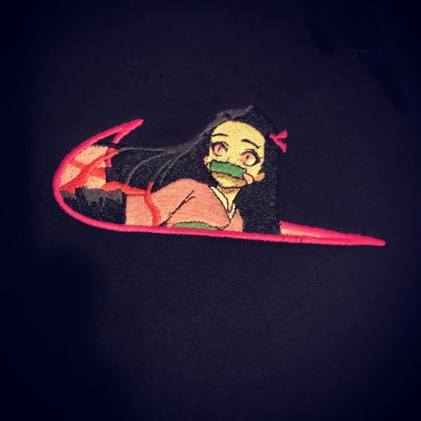Nezuko X Swoosh Embroidered Hoodie / Sweatshirt photo review
