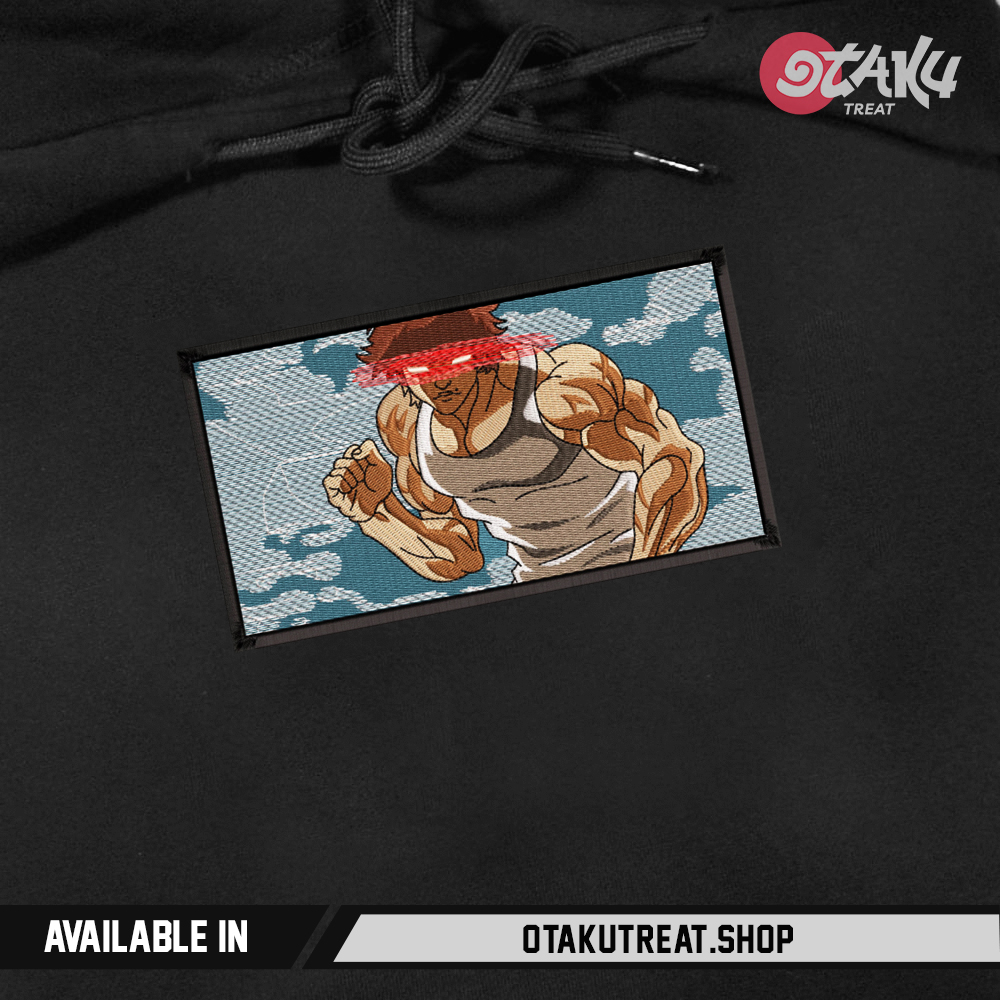 Baki Hanma Box Embroidered Hoodie