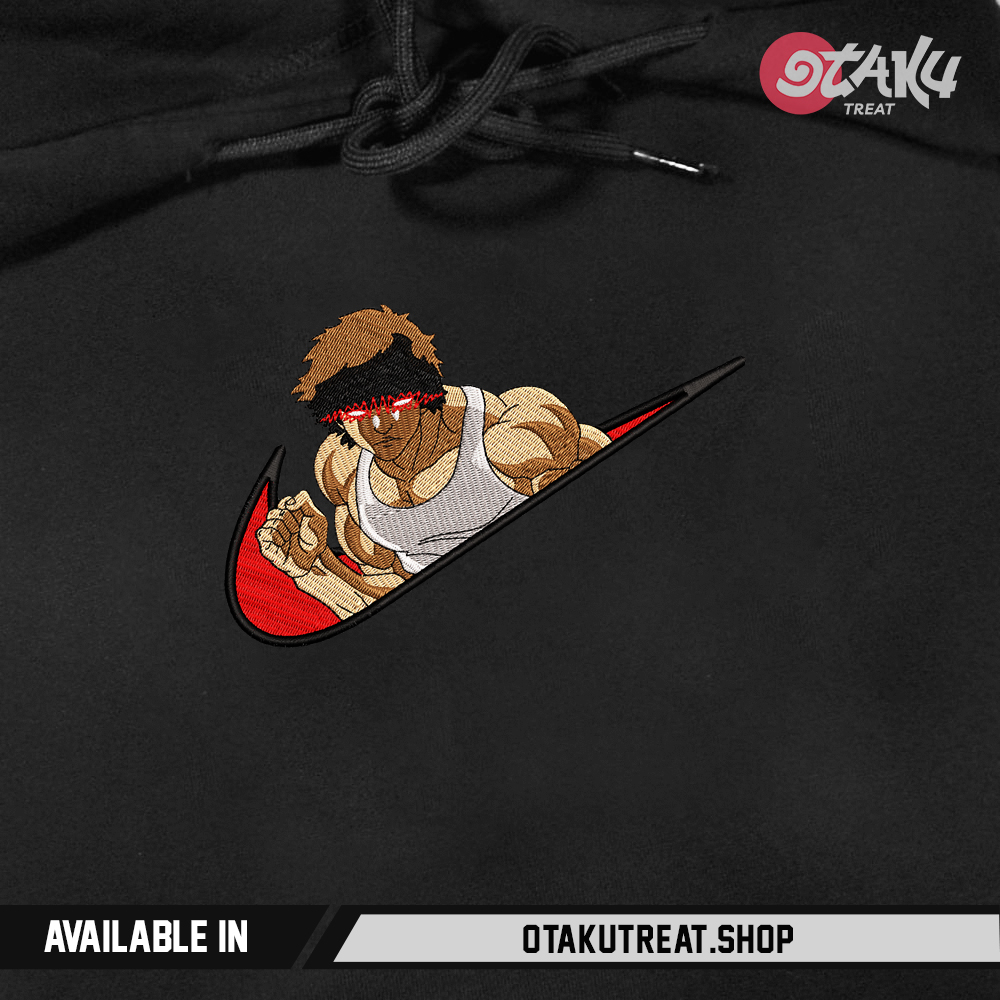 Baki Inspired Embroidered Hoodie