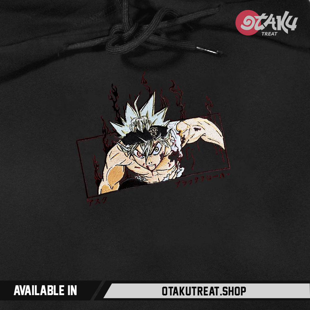Black Clover Embroidered Hoodie
