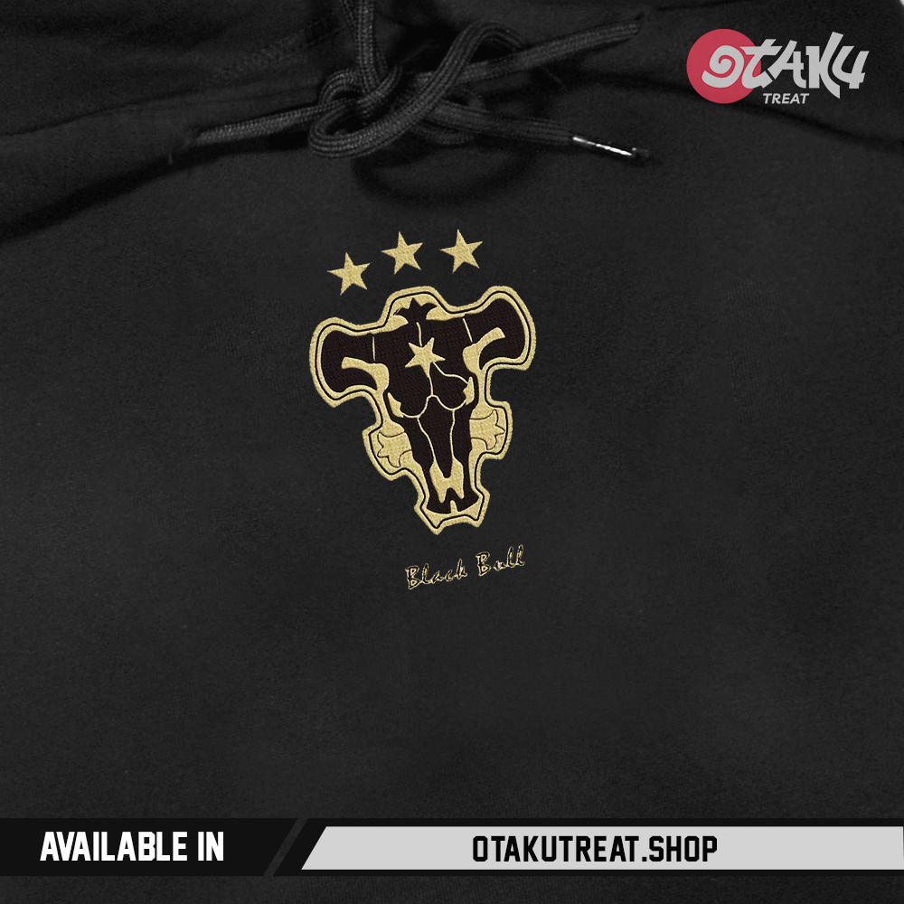 Black Clover Logo Embroidered Hoodie