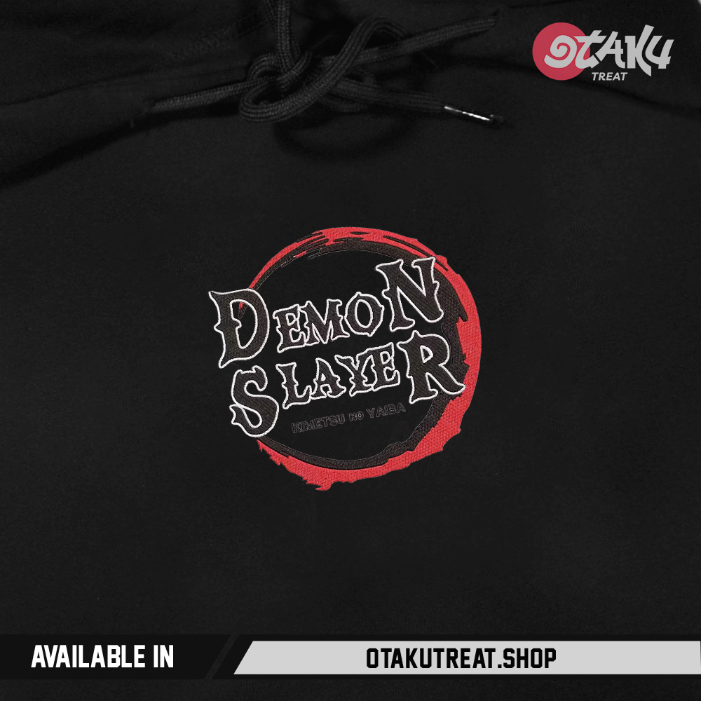 Demon Slayer Logo Embroidered Hoodie