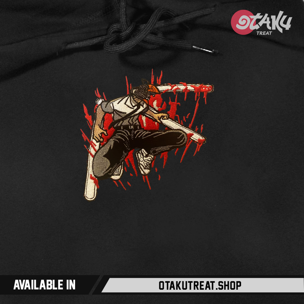 Denji Embroidered Hoodie